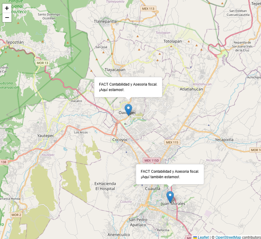 Mapa de ubicacion de FACT
